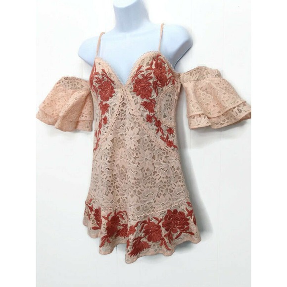 For Love or Lemons Mini Dress Embroidered Lace - Picture 3 of 6